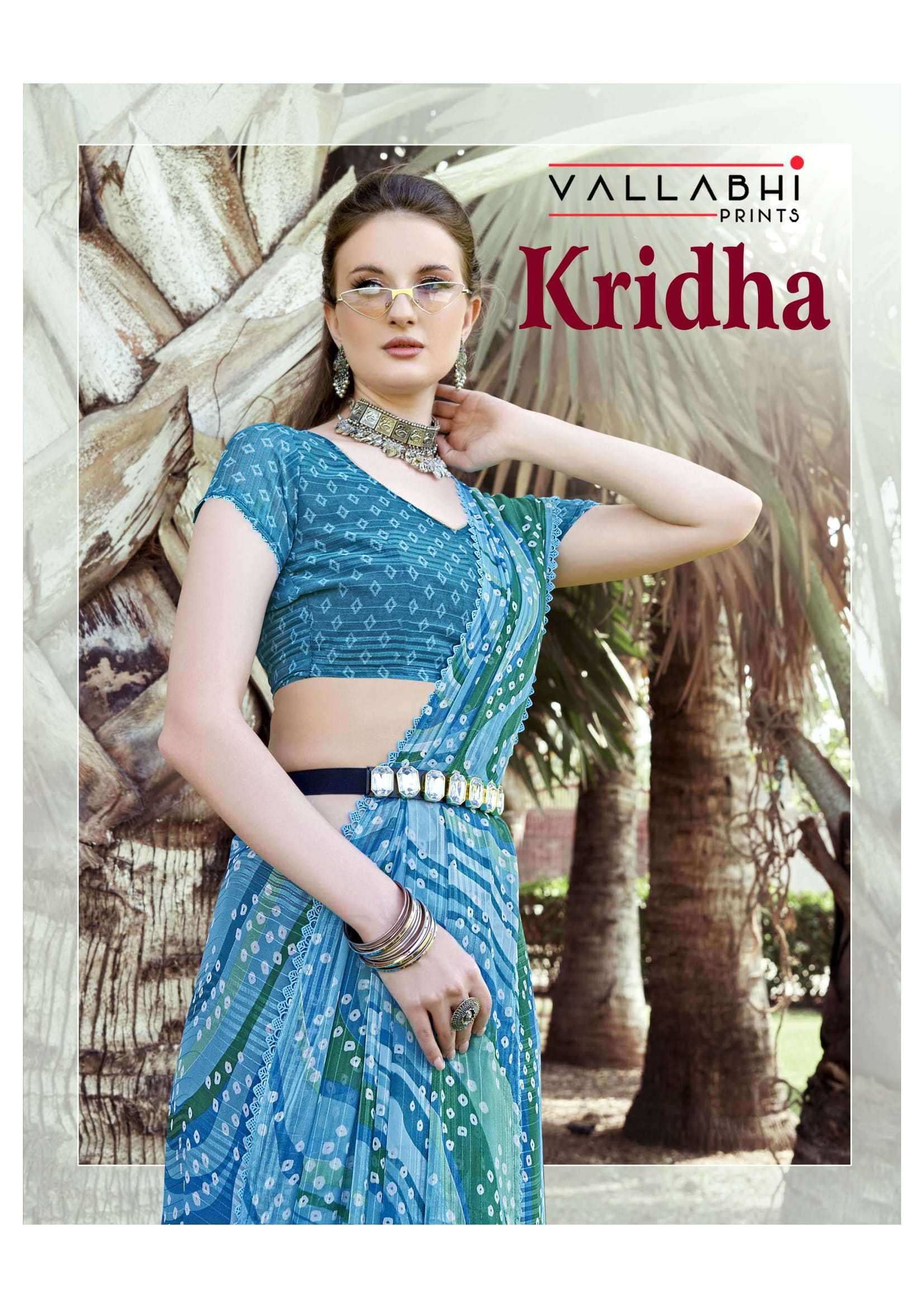 vallabhi prints kridha series 26591-26596 georgette saree