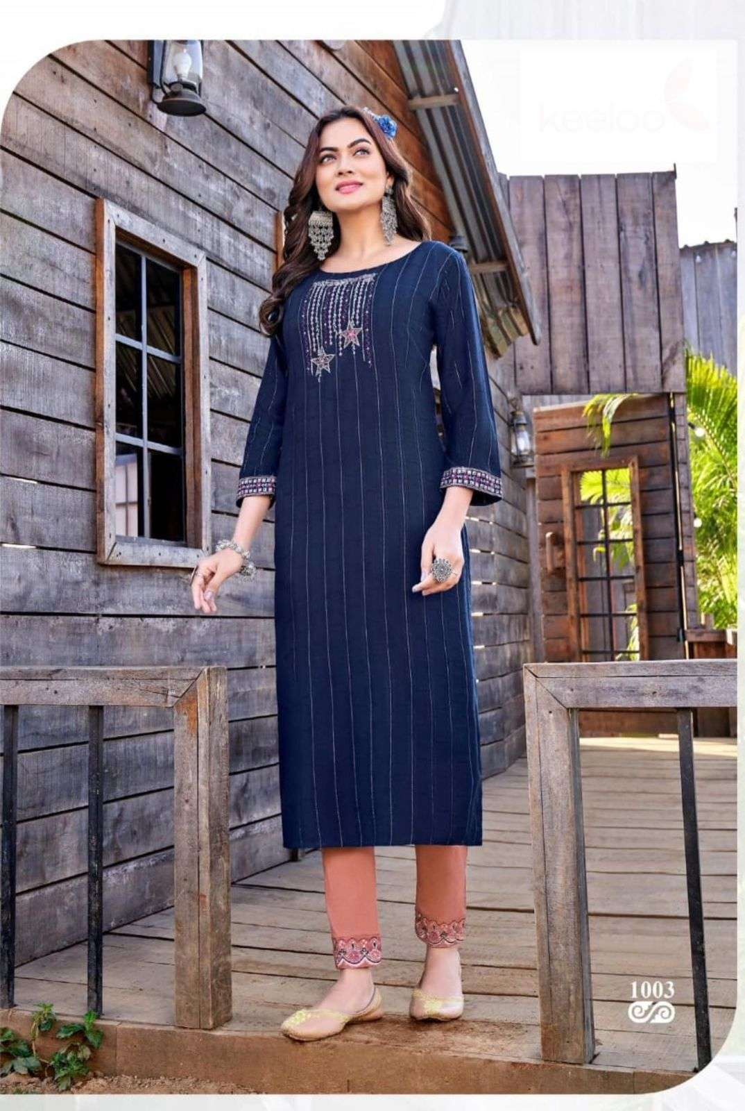 Vamika designer Heavy Dobby Rayon kurti