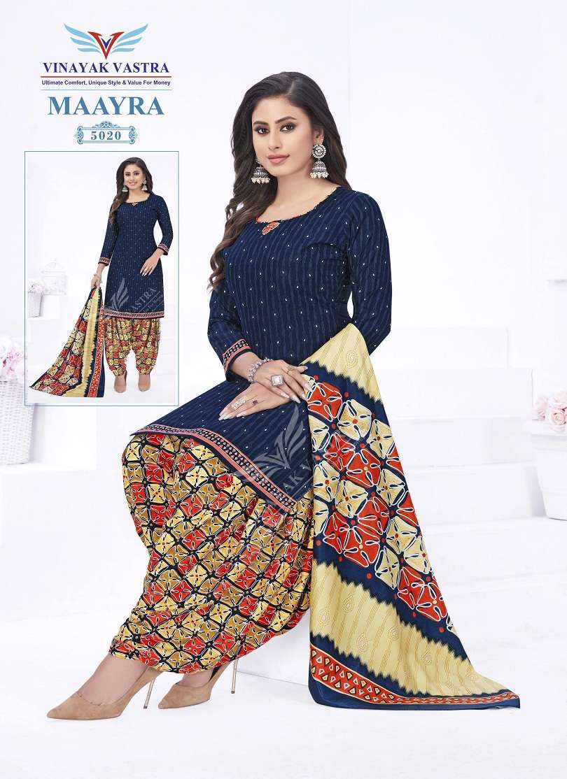 Vinayak Vastra Maayra Vol-2 series 5019-5036 Pure Rayon suit