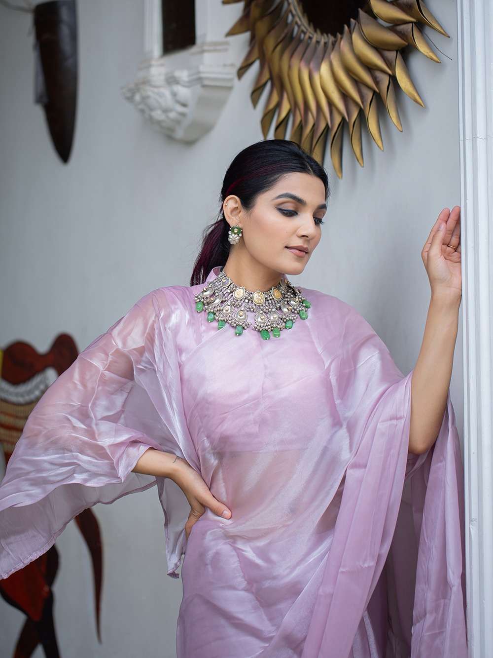 YNF7702LPN designer Jimi silk saree