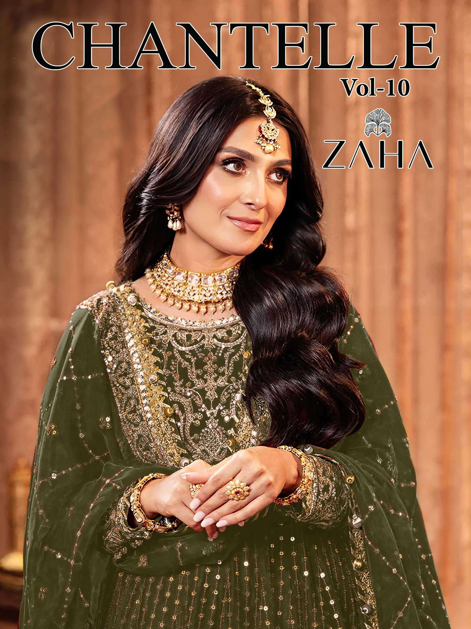 zaha chantelle vol 10 series 10358 butterfly net wholesale salwar kameez in surat