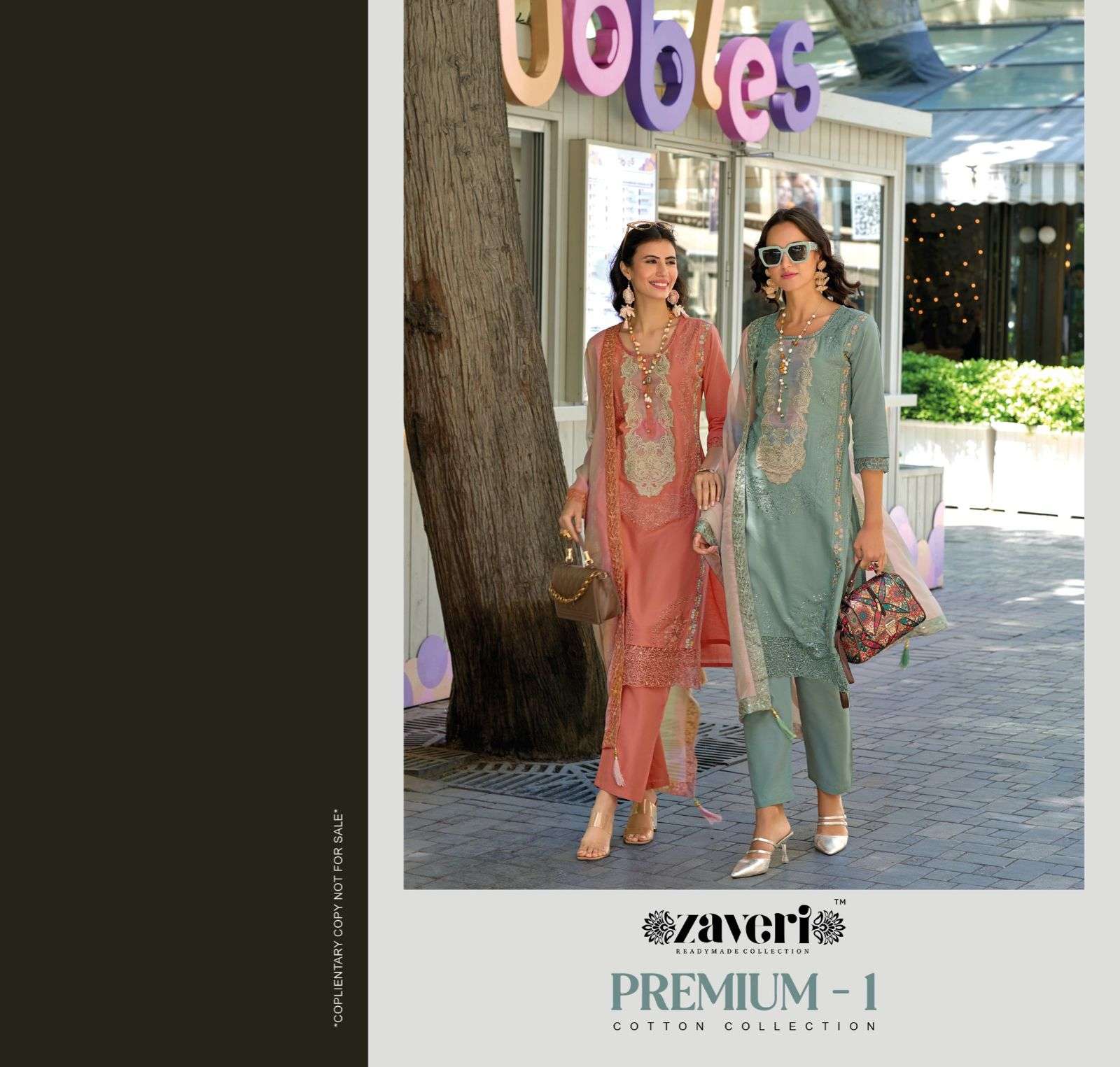 Zaveri premium designer cotton readymade suit 