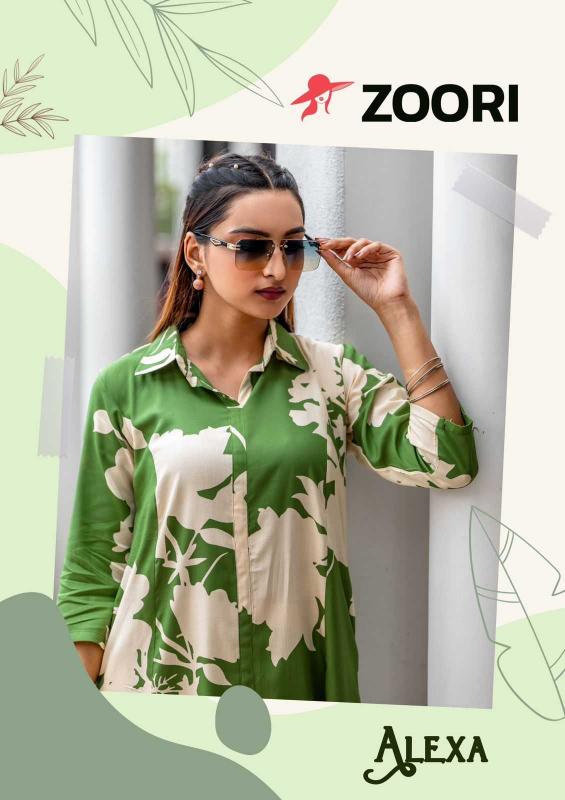 zoori alexa Series 1001 to 1004  rayon Wholesale rayon  kurtis in surat