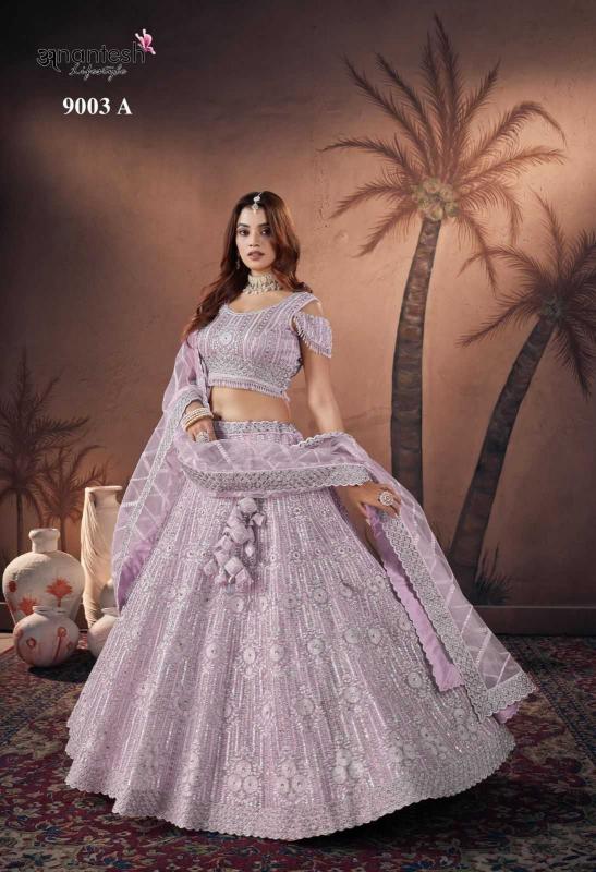 anantesh lifestyle bride couture 2024 series 9001-9005 premium wholesale lehenga in surat