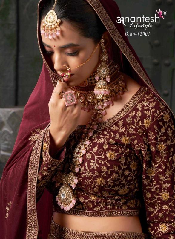 anantesh nikaah the wedding vibes vol 1 series 12001-12002 premium georgette lehenga