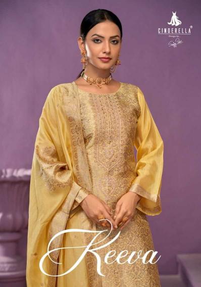 cinderella keeva series 10772-10775 pure banglori silk suit