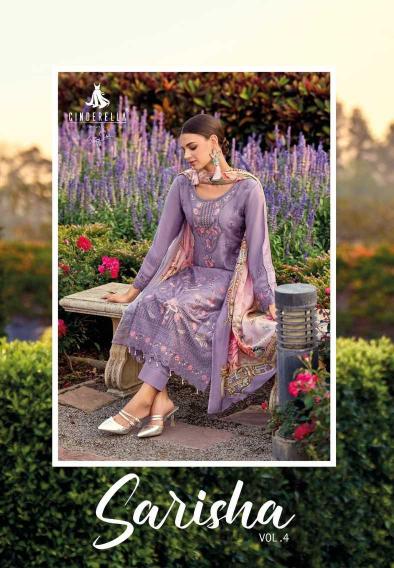 cinderella sarisha vol 4 muslin party wear unstitch suits for women