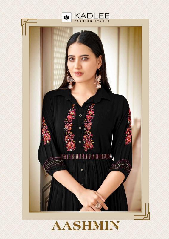 kadlee aashmin series 1001-1006 Wrinkle Rayon kurti