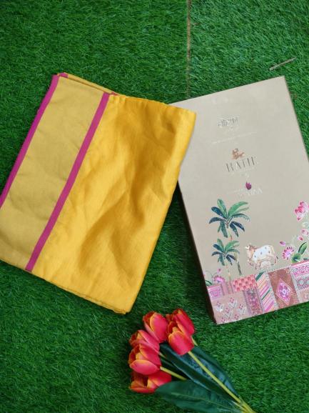 Rutrang D NO 1009 designer silk saree with pallu and blouse piece 