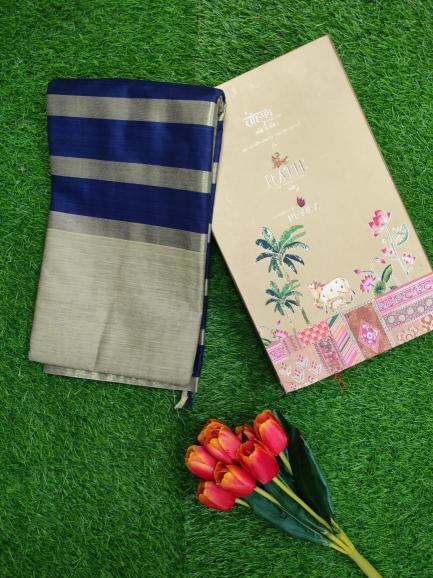 Rutrang D NO 1008 designer Cotton Silk saree with pallu and blouse piece 