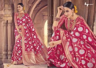Rutrang vol 88 designer Heavy  silk saree with pallu and blouse piece 