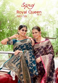Saroj Royal Queen vol-10 series 1001-1006 Satin 50X600 saree
