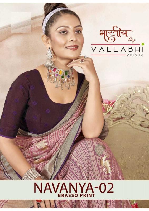 vallabhi prints navanya vol 2 series 29001-29006 brasso saree