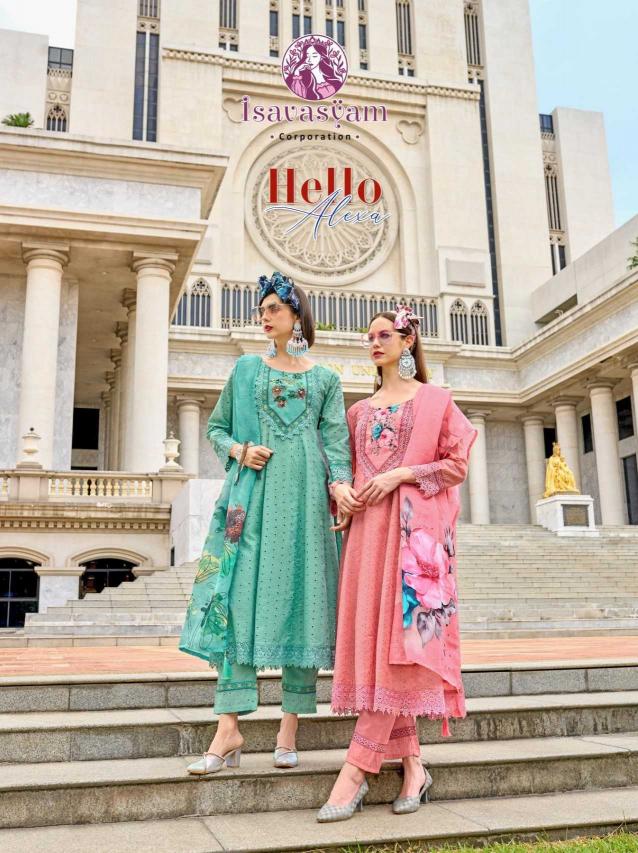 isavasyam hello alexa series 1001-1006 Pure Mal-Mal cotton  wholesale readymade salwar kameez in surat