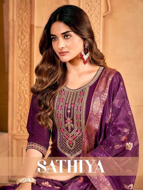pr sathiya vichitra silk cotton wholesale readymade salwar kameez in surat