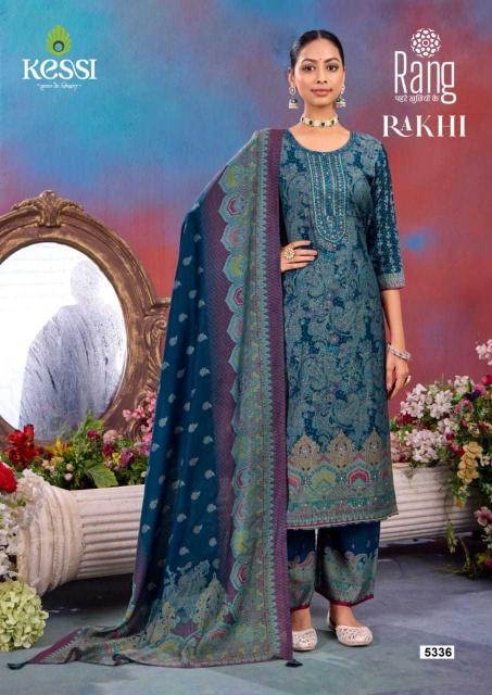  RANG RAKHI SERIES 5331 TO 5336  MUSLIN FOIL PRINT BEAUTIFUL READYMADE BIG SIZE SUITS