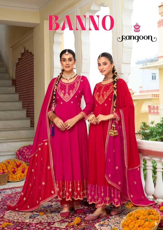 Rangoon Banno Series 5391-5392 Silk Readymade Designer Salwar Suit for Wholesale 