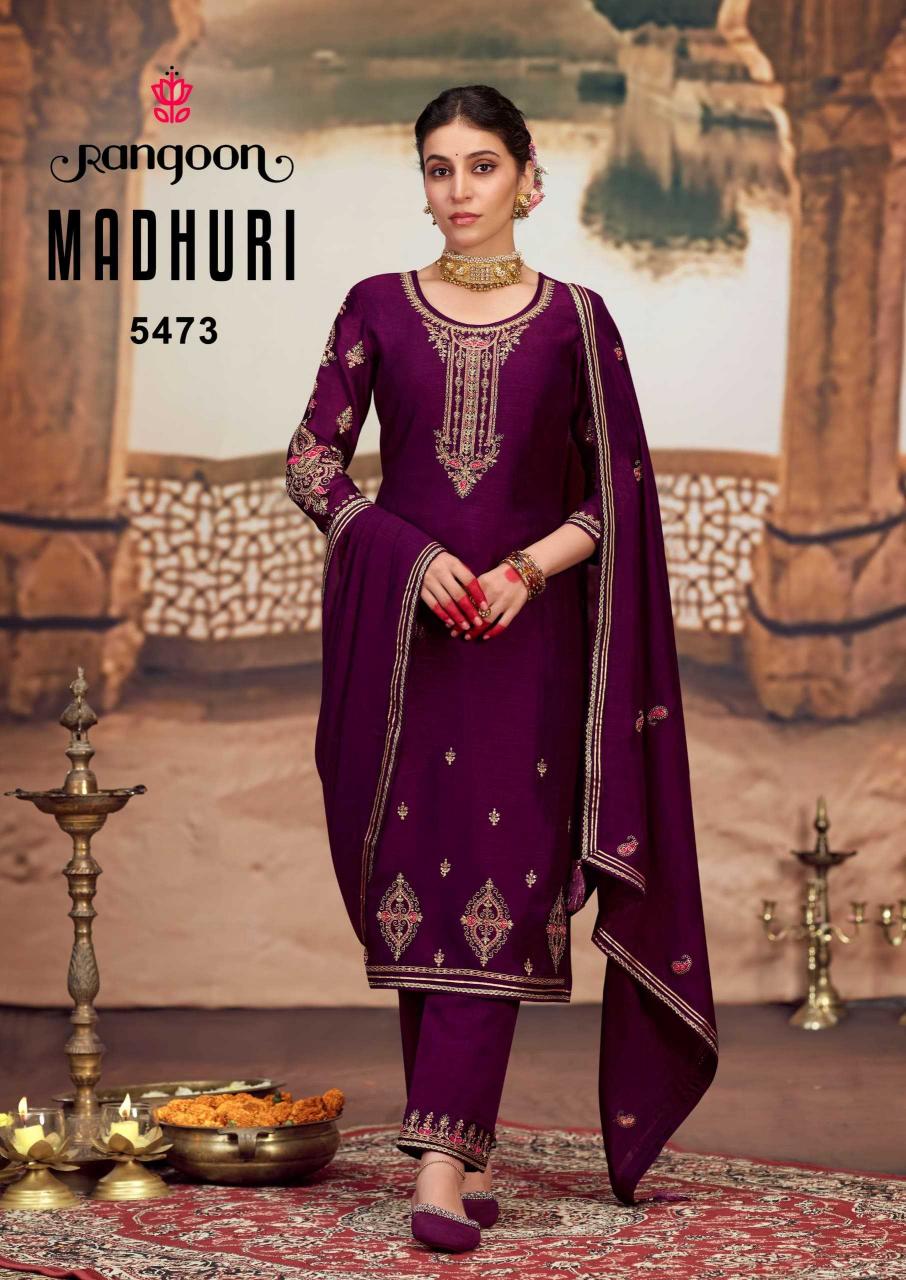 rangoon madhuri silk SERIES 5471-5474 Silk wholesale readymade salwar kameez in surat