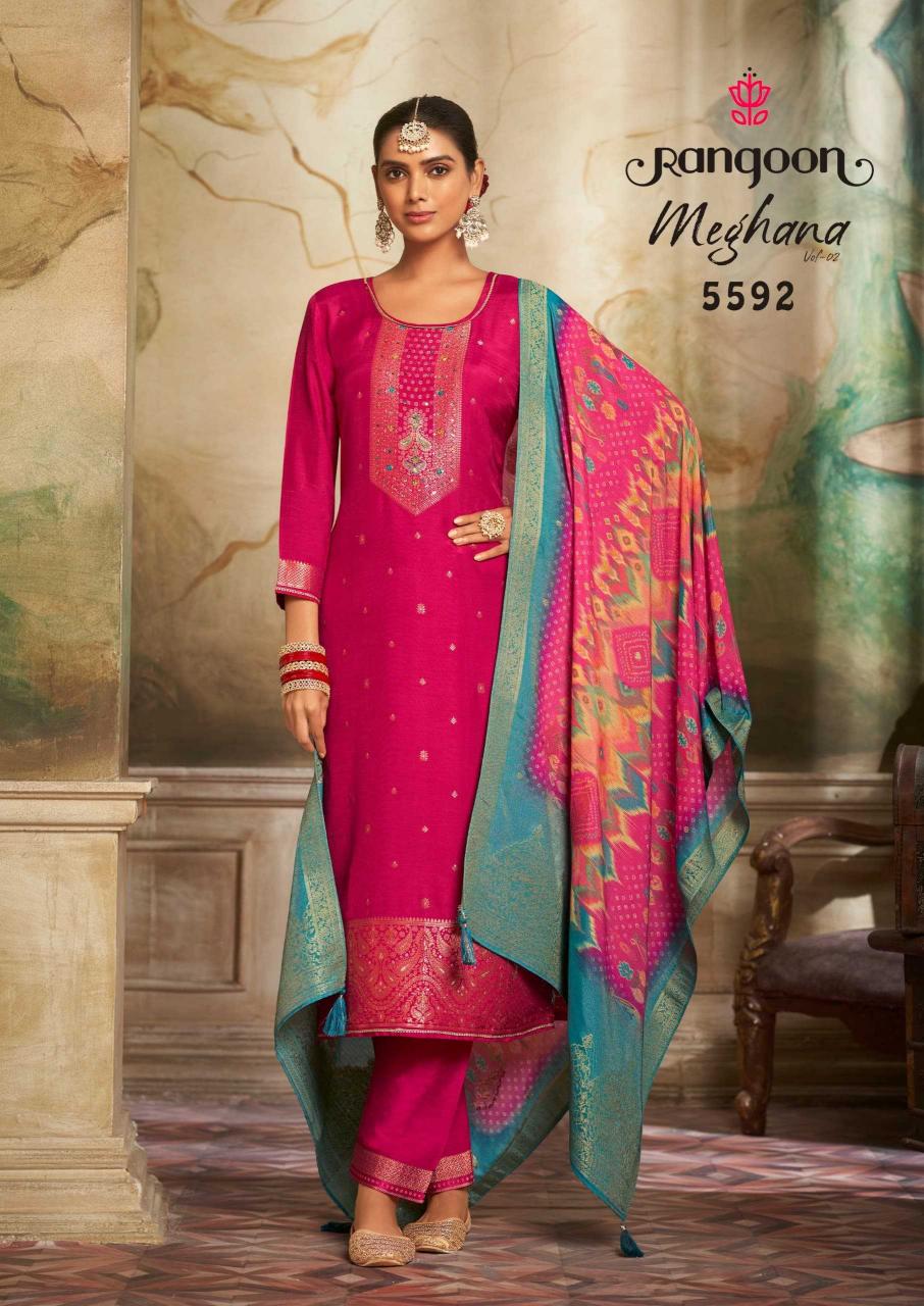 rangoon meghana vol 2 series 5591-5594 Jecaurd wholesale readymade salwar kameez in surat