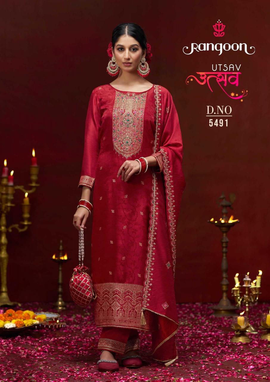 rangoon utsav series 5491-9494 DOLA RUSSIAN  wholesale readymade salwar kameez in surat