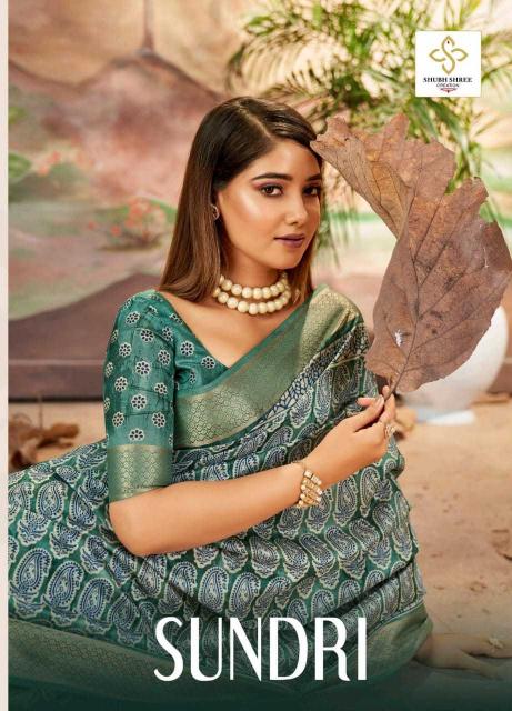 shubh shree creation sundri series 1001-1006 dola silk wholesale saree in surat