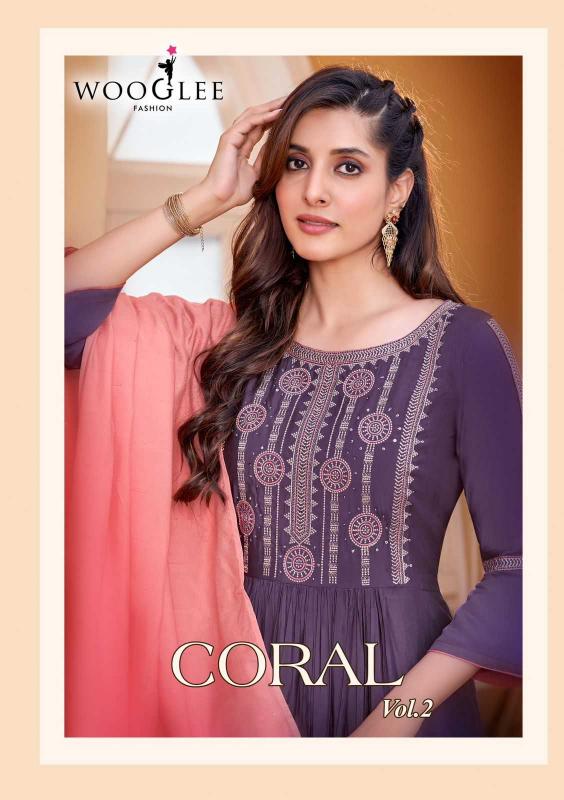 wooglee coral vol 2 series 1007-1012 Rayon wholesale readymade salwar kameez in surat