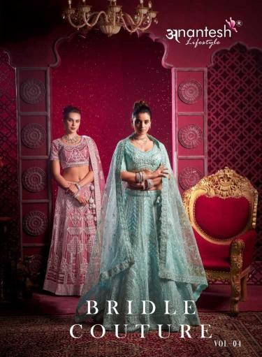 Anantesh Lifestyle Bridal Couture Vol 4 Series 9017-9018 Net Wholesale Readymade Chaniya Choli in Surat