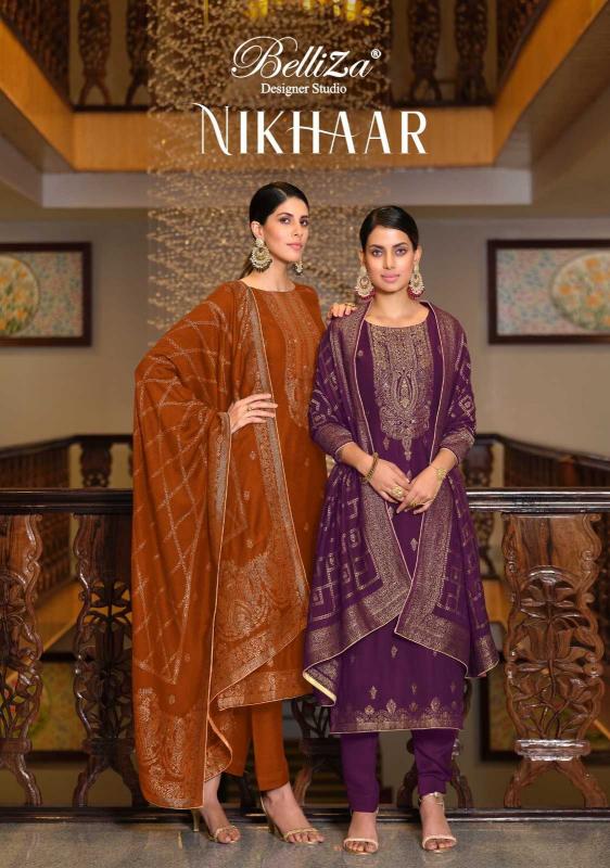 Belliza Designer Nikhaar Series 964001 to 964006 Viscose Wholesale Salwar Suits in Surat