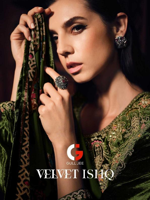Gull Jee Velvet Ishq Series 201-206 Viscose Velvet Winter Wholesale Designer Salwar Suits in Surat