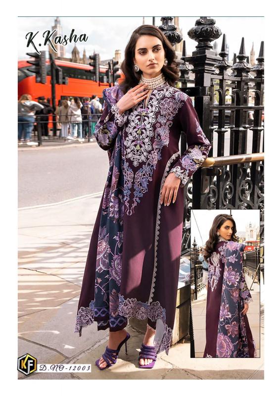 Keval Fab K Kasha Vol 12 Heavy Cotton Print Salwar Kameez: Wholesale Collection in Surat