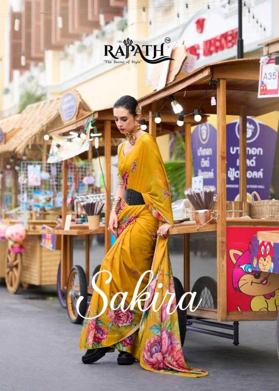 Rajpath The Sakira Series 730001 to 730008 Georgette Wholesale Sarees in Surat