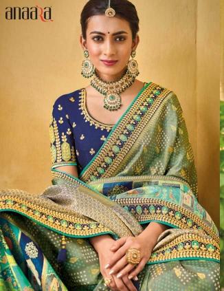 Tathastu Anaara 5500 Series 5501-5515 Dola Silk Weaving Embroidered Wholesale Sarees in Surat