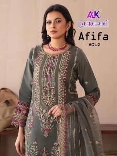 al khushbu afifa vol 2 series 6015-6017 GEORGETTE Wholesale Salwar Kameez in Surat