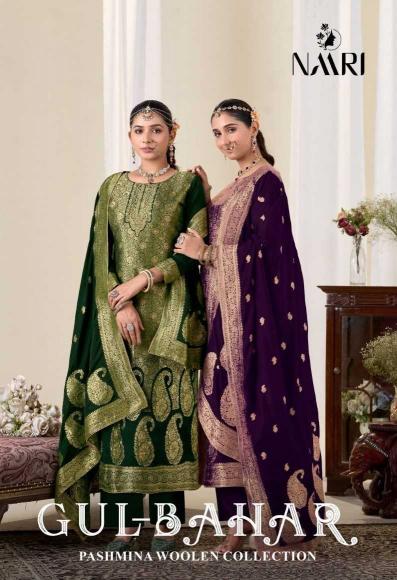 NAARI Gulbahar Series 115001-115004 Viscose Pashmina Jacquard Winter Wear Wholesale Salwar Kameez in Surat
