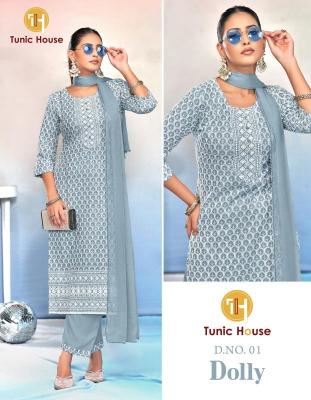 TUNIC HOUSE DOLLY series 01-05 VISCOUSE RAYON Wholesale Salwar Kameez in Surat