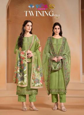 vipul fashion twining vol 2 series 6161-6166 CHINNON CHIFFON Wholesale Salwar Kameez in Surat