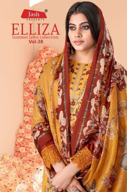 jash elliza vol-38 series 38001-38010 COTTON Wholesale Salwar Kameez in Surat