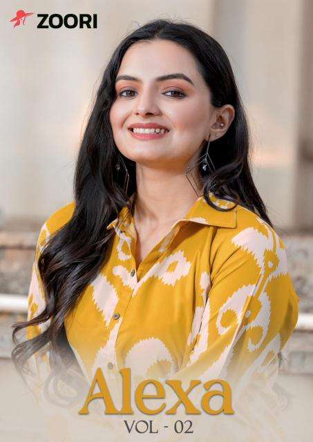 zoori alexa vol 2 series 1005-1010 RAYON wholesale kurti in surat 