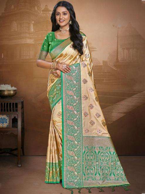 Bunawat Leela Series 1001-1006 Silk Wedding & Festival Wear Wholesale Sarees in Surat
