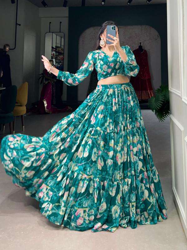 pr varsha nnk1135 readymade georgette chex new trendy lehenga choli