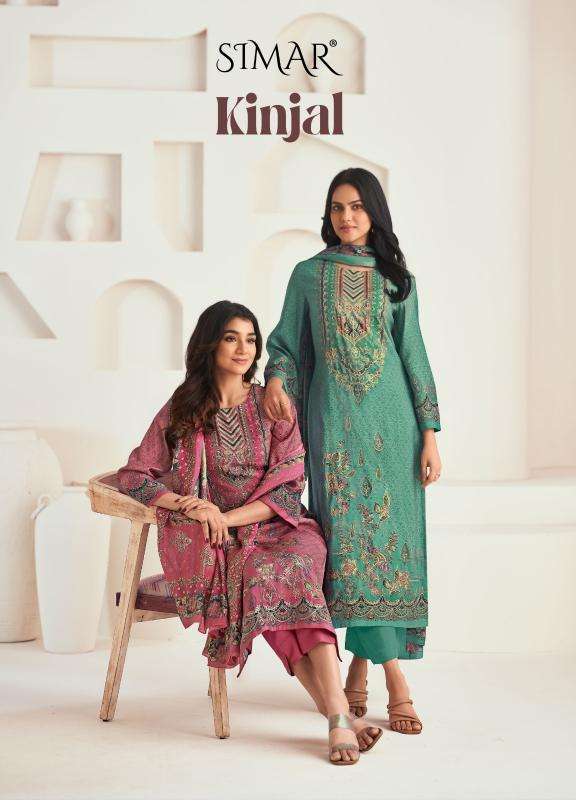 glossy kinjal series 9141 modal muslin wholesale salwar kameez in surat 