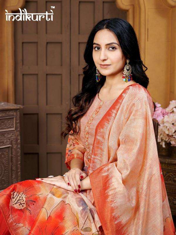 indikurti twisha DIGITAL LINEN SHIMMER wholesale salwar kameez in surat 