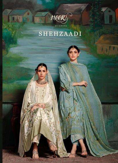 kimora shehzaadi series 9521-9526 muslin wholesale salwar kameez in surat 