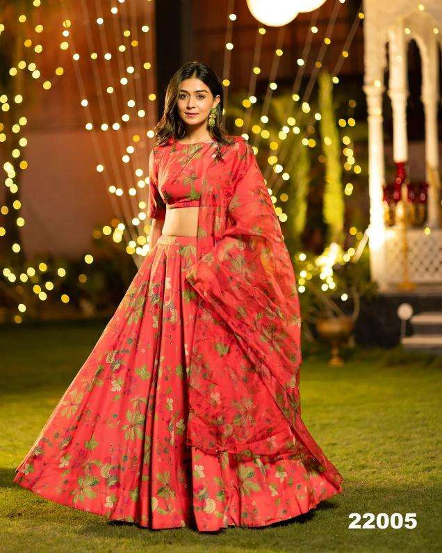 pr lucaya vol 22 22001-22007 chinon wholesale lehenga in surat 