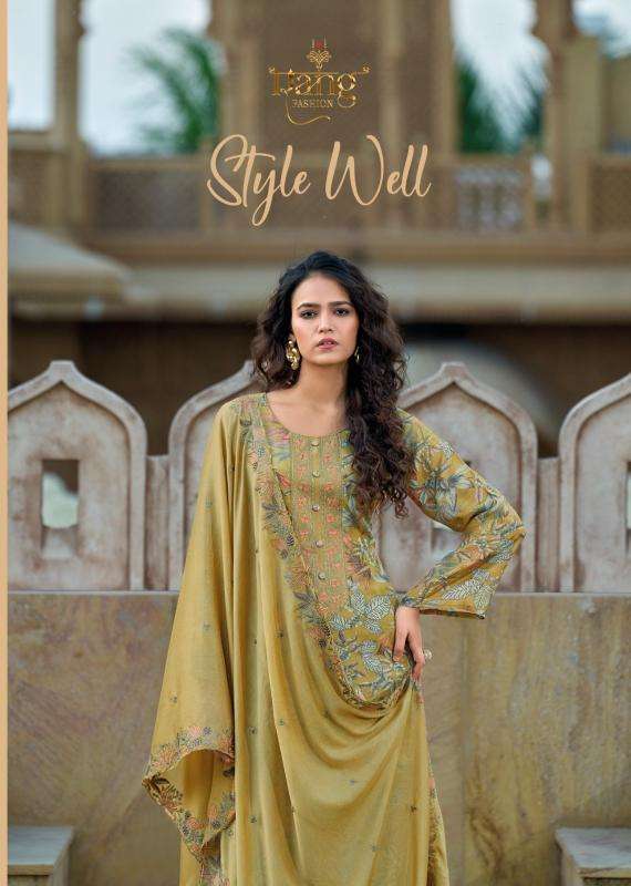 rang style well series 1001-1003 viscose muslin wholesale salwar kameez in surat 