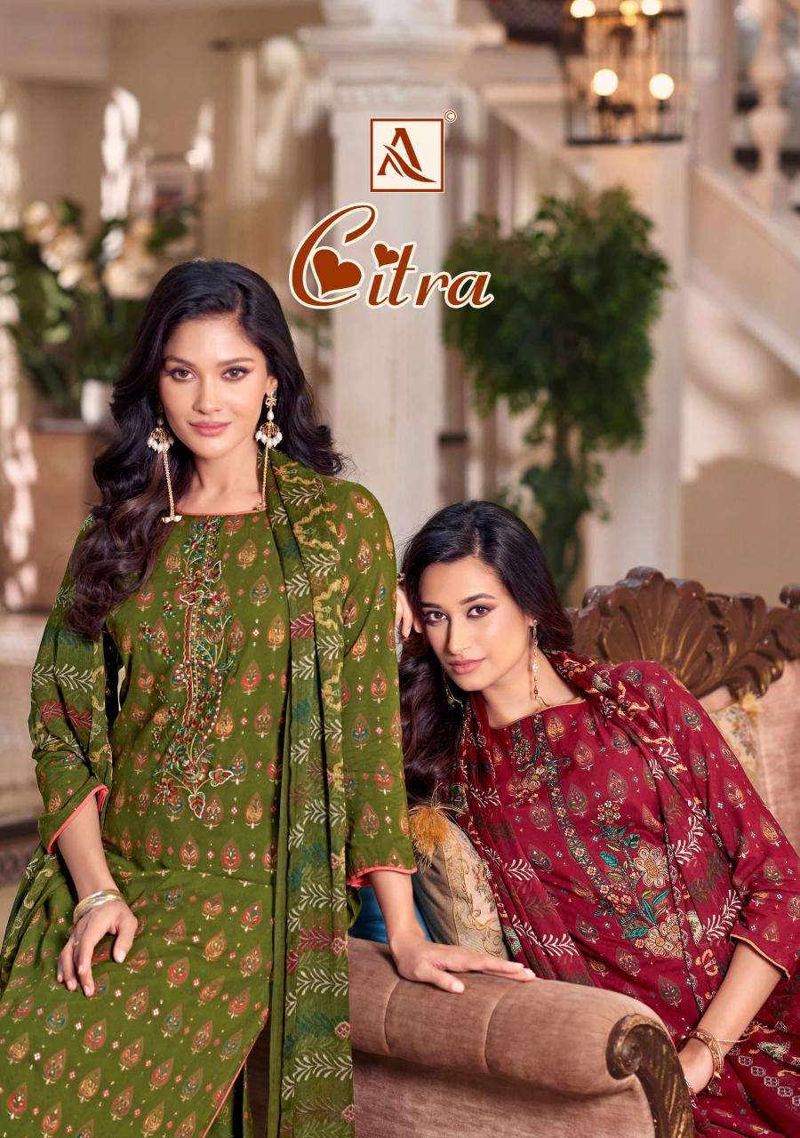 Alok suit citra series 1850001-1850006 viscose rayon wholesale suit