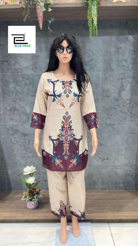 blue hills special vol 1 SUMMER LINEN PRINT wholesale kurti with bottom 