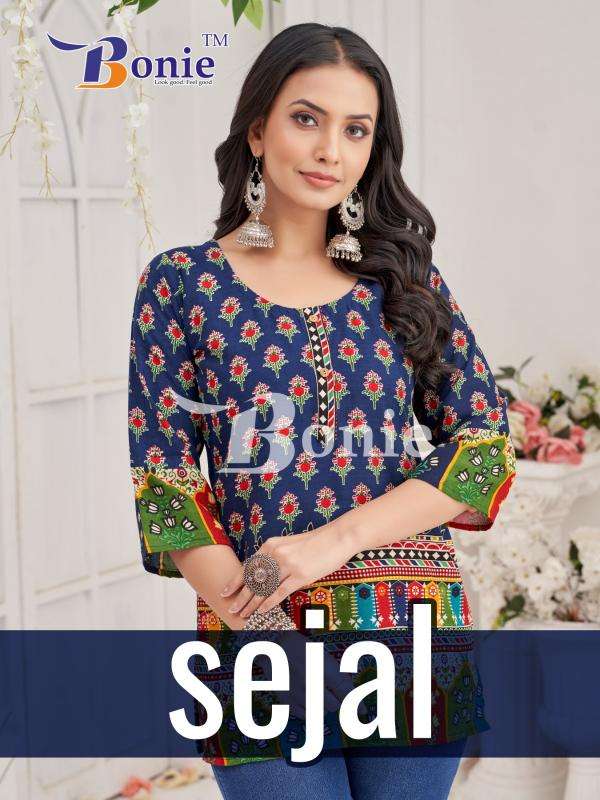 bonie sejal vol 1 series 1001-1006 rayon wholesale kurti 