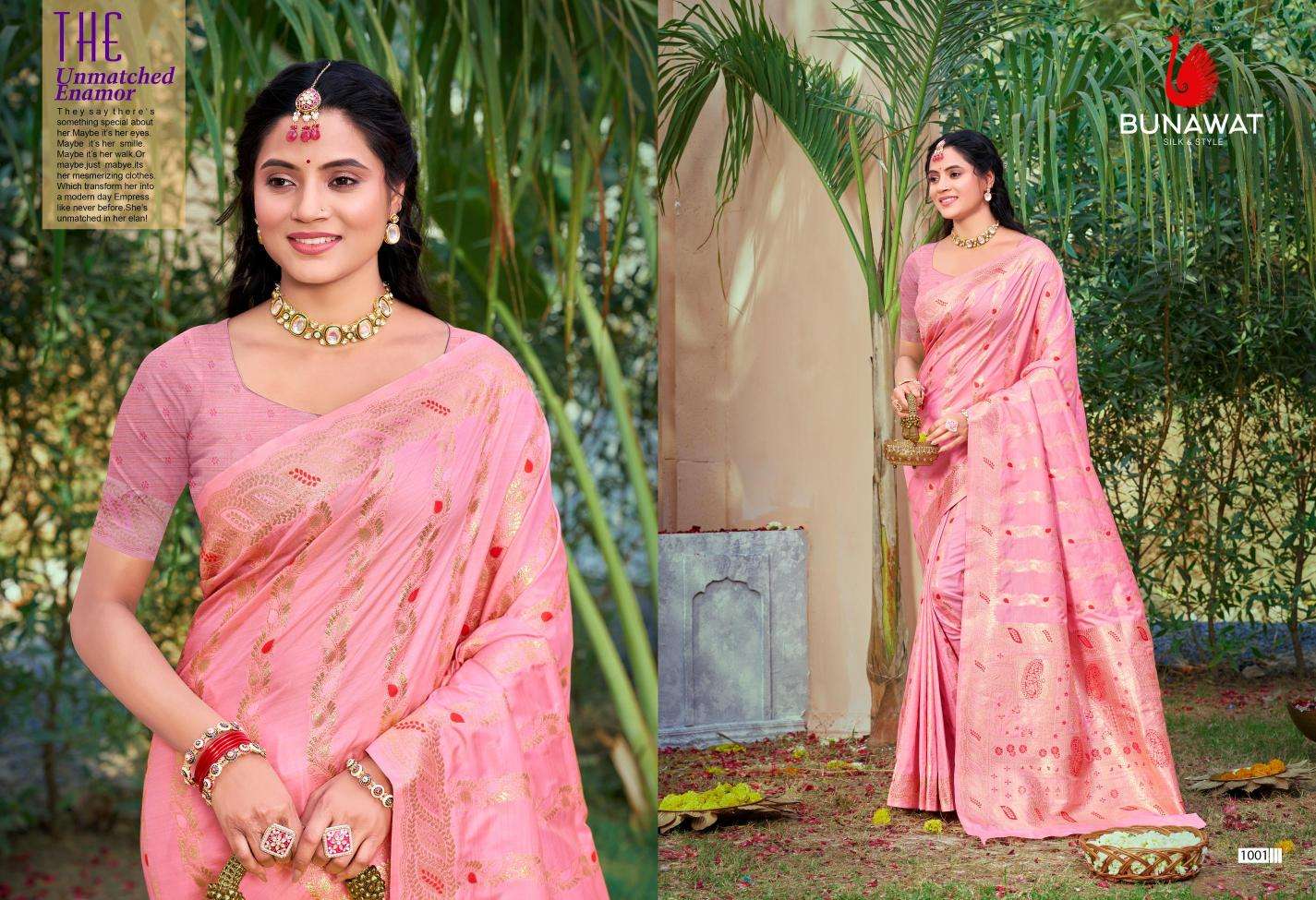 Bunawat Apeksha Silk series 1001-1006 Silk wholesale saree