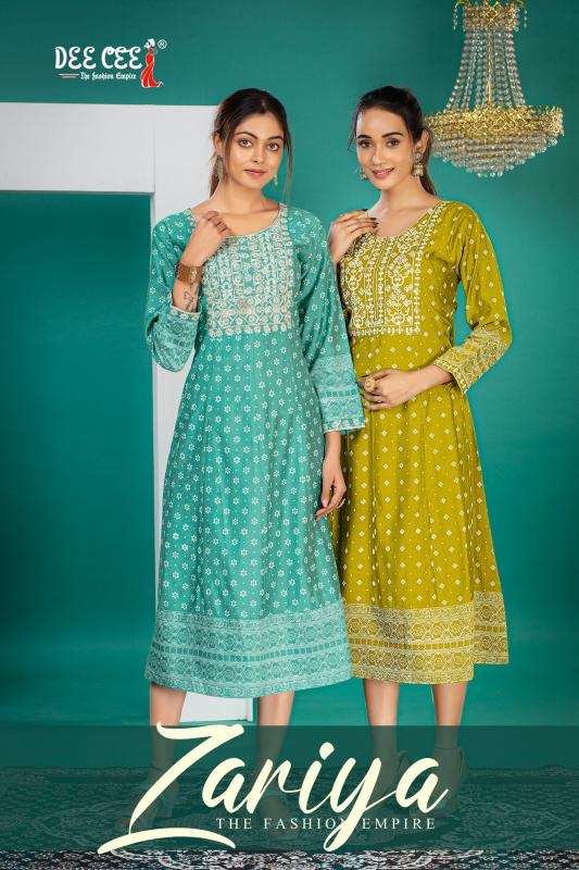 Dee cee zariya series 101-106 vetican wholesale kurti